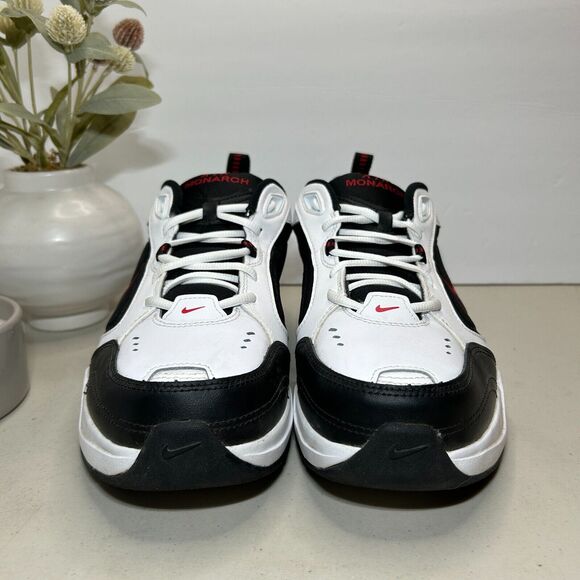 Nike Air Monarch IV Sneakers 416355-101 White Red Black Men's 10.5/W 12 - Picture 2 of 9